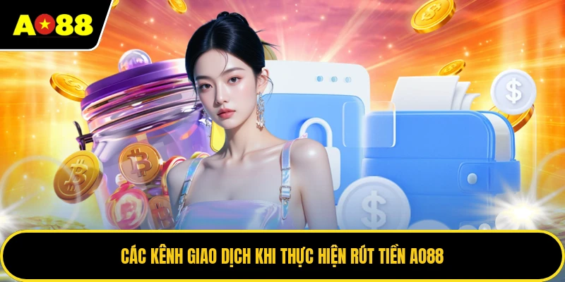 Các kênh giao dịch khi thực hiện rút tiền AO88